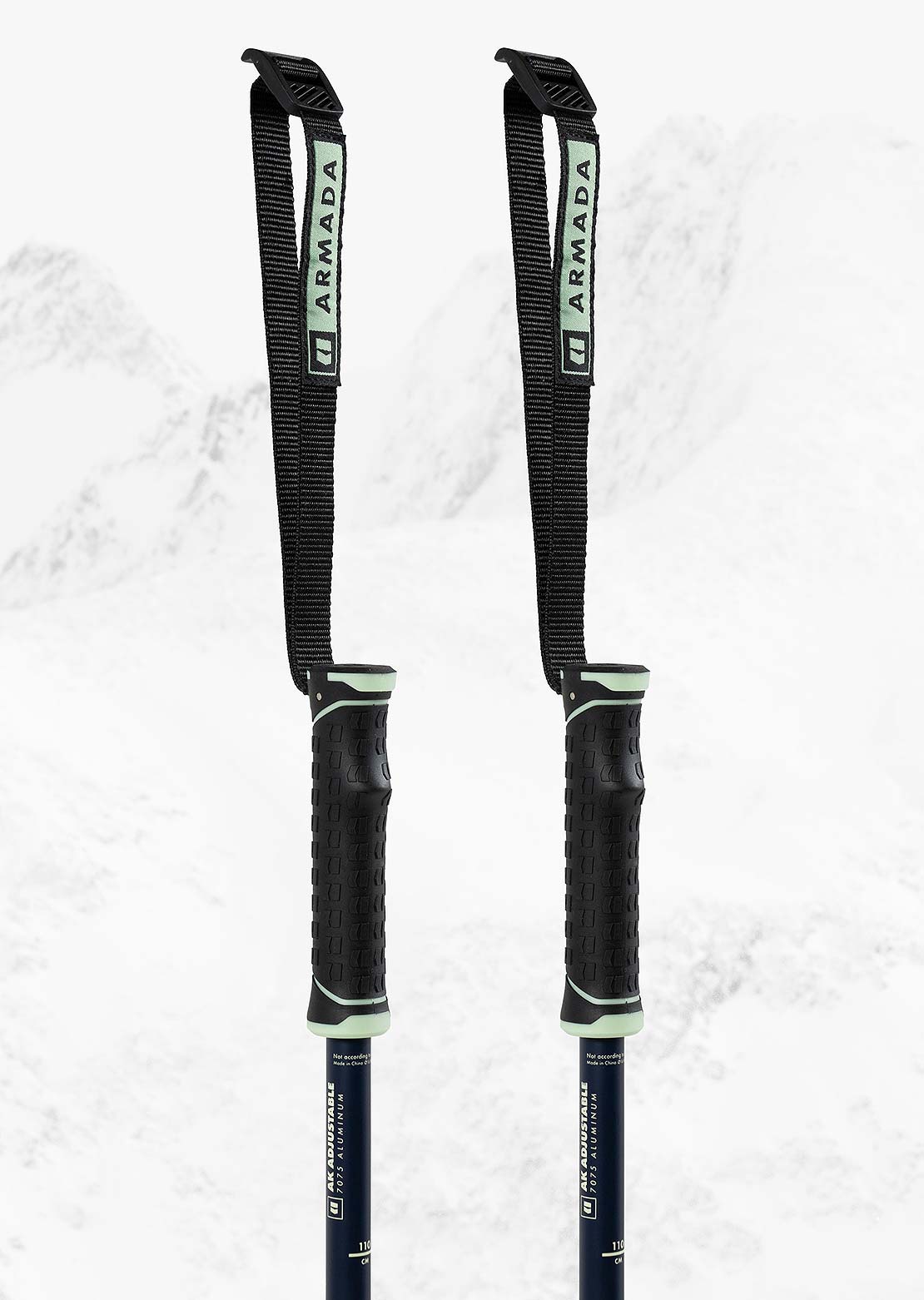 Armada Unisex AK Adjustable Ski Poles Blue/Green