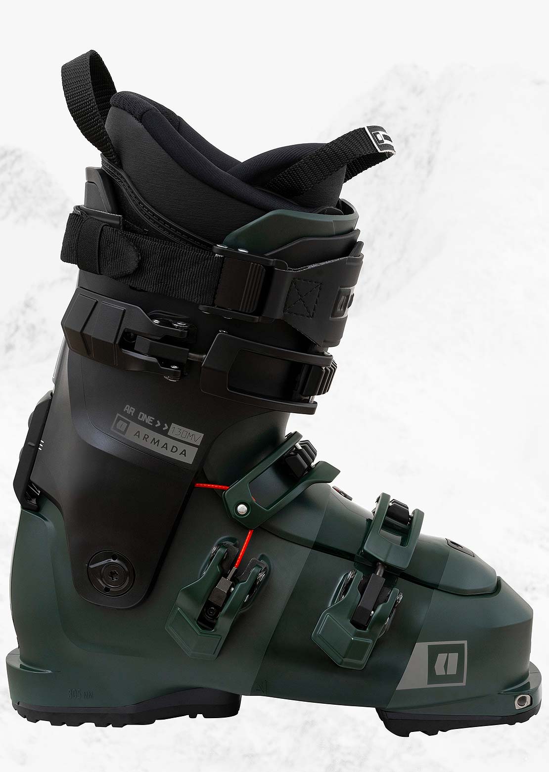 Armada Unisex AR One 130 MV Ski Boots Black/Green