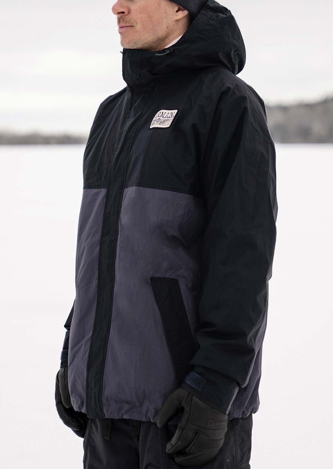 Armada Unisex Murph Versatile Windbreaker Jacket Black/Anthracite