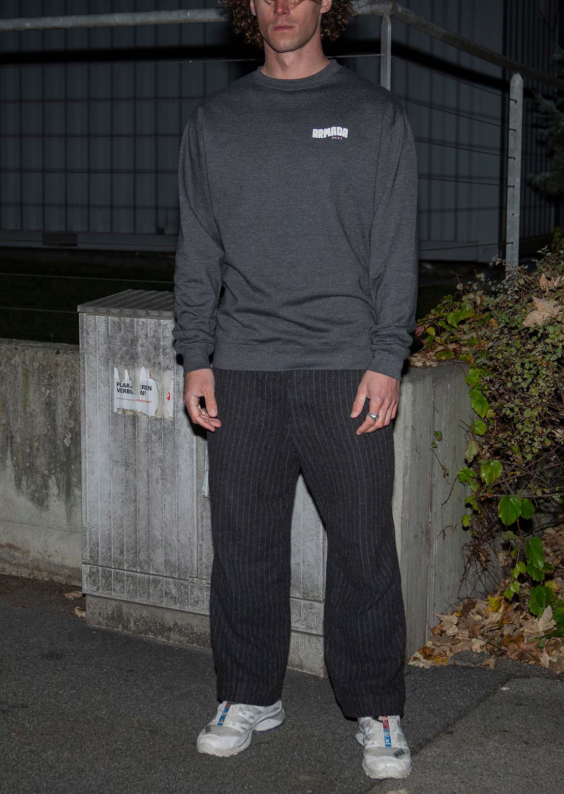 Armada Unisex Overton Crewneck Sweatshirt Charcoal/Ski Beach