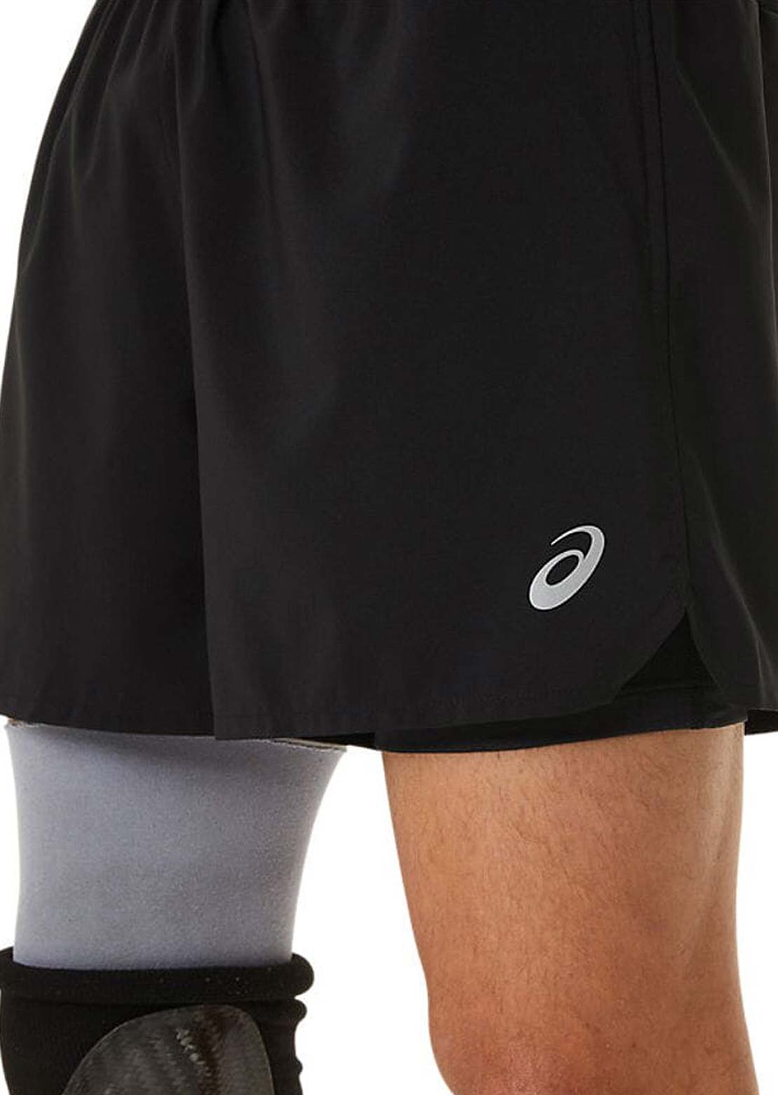 Asics Men&#39;s 2-N-1 5 Inch Shorts Performance Black