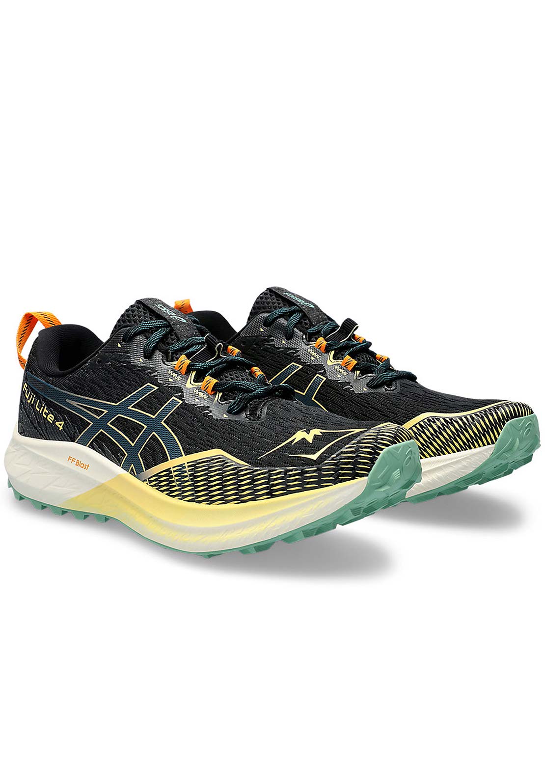 Asics Men&#39;s Fujilite 4 Running Shoes Black/Magnetic Blue