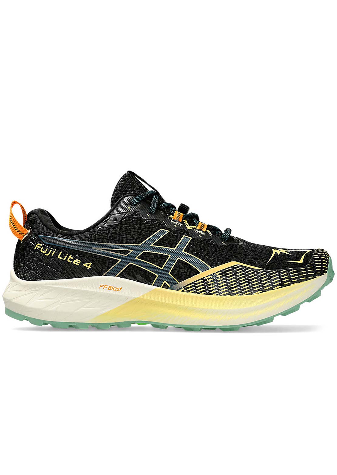 Asics Men&#39;s Fujilite 4 Running Shoes Black/Magnetic Blue
