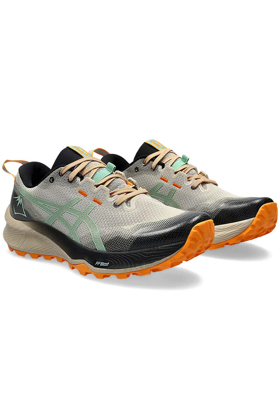 Asics Men&#39;s Gel Trabuco 12 Running Shoes Feather Grey/Dark Mint