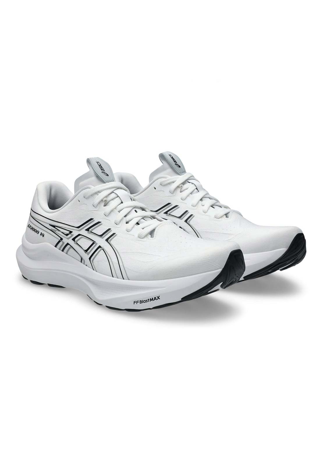 Asics Men's GT-2000 14 Running Shoes White Black