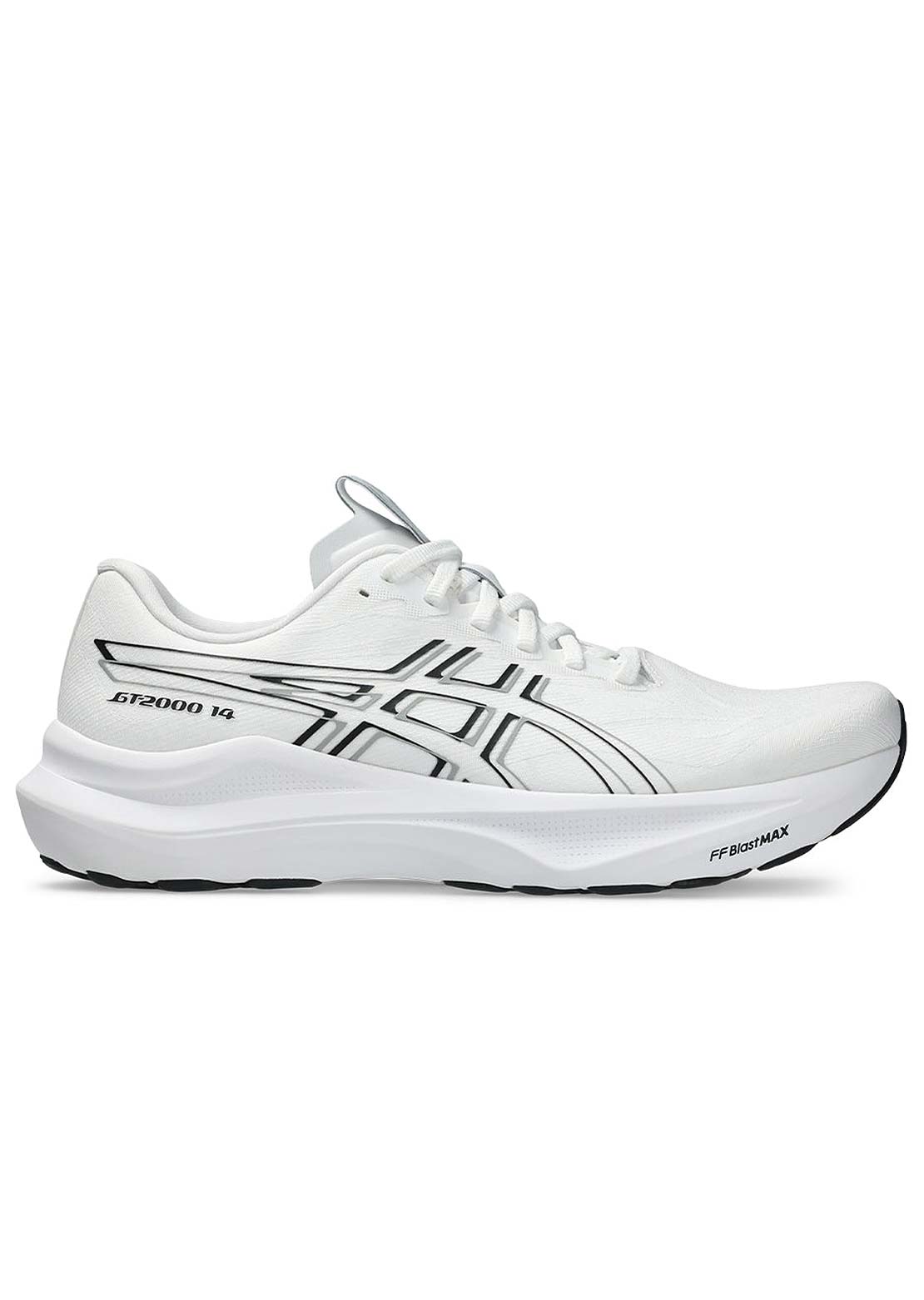 Asics Men's GT-2000 14 Running Shoes White Black