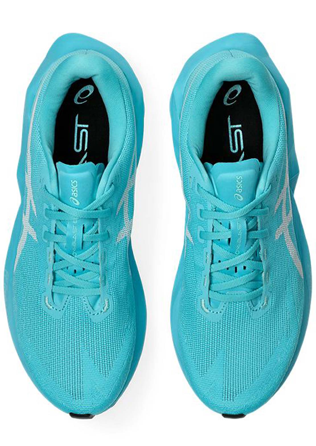 Asics Men's Novablast 6 Running Shoes Energy Aqua/White