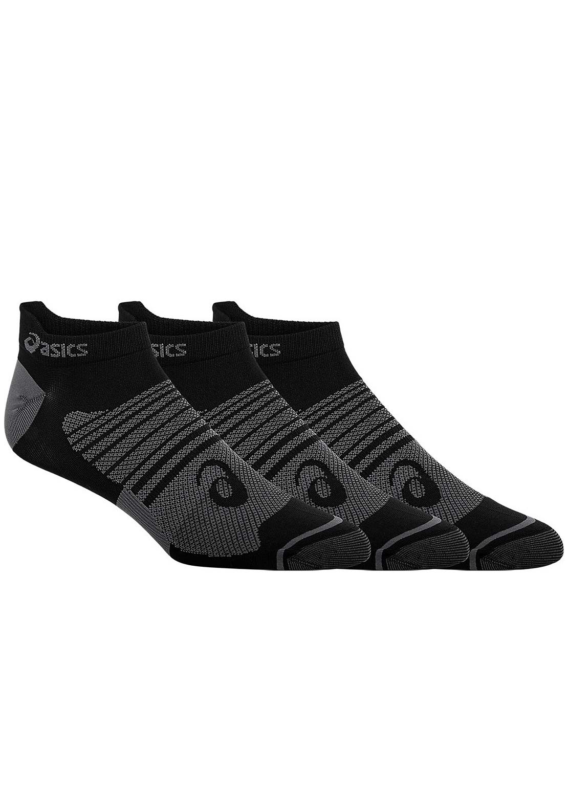 Asics Men&#39;s Quick Lyte Plus 3 Pack Socks Performance Black