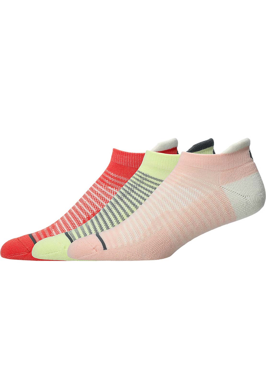 Asics Unisex Cushion Low Socks Coral Reef/Breeze/Huddle Yellow