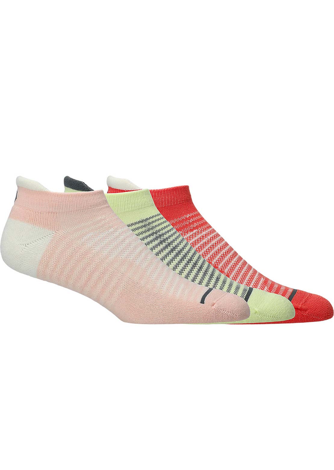 Asics Unisex Cushion Low Socks Coral Reef/Breeze/Huddle Yellow