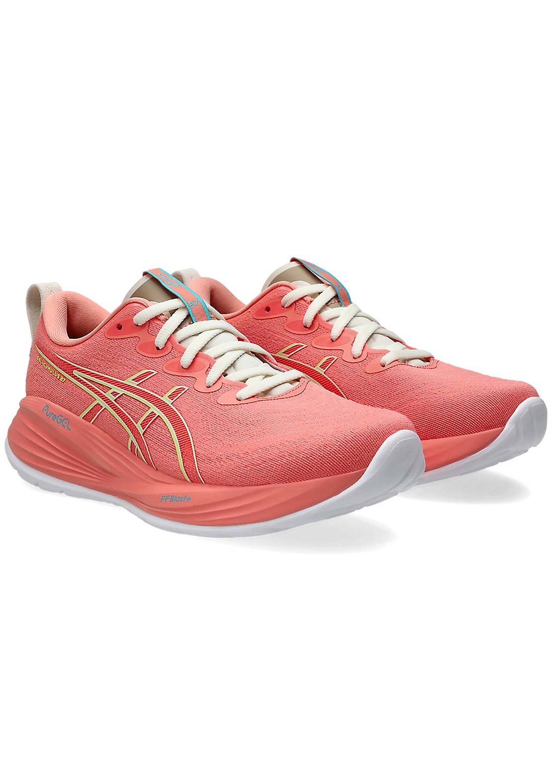 Asics Women's Gel-Cumulus 27 Running Shoes Guava/Lime Green