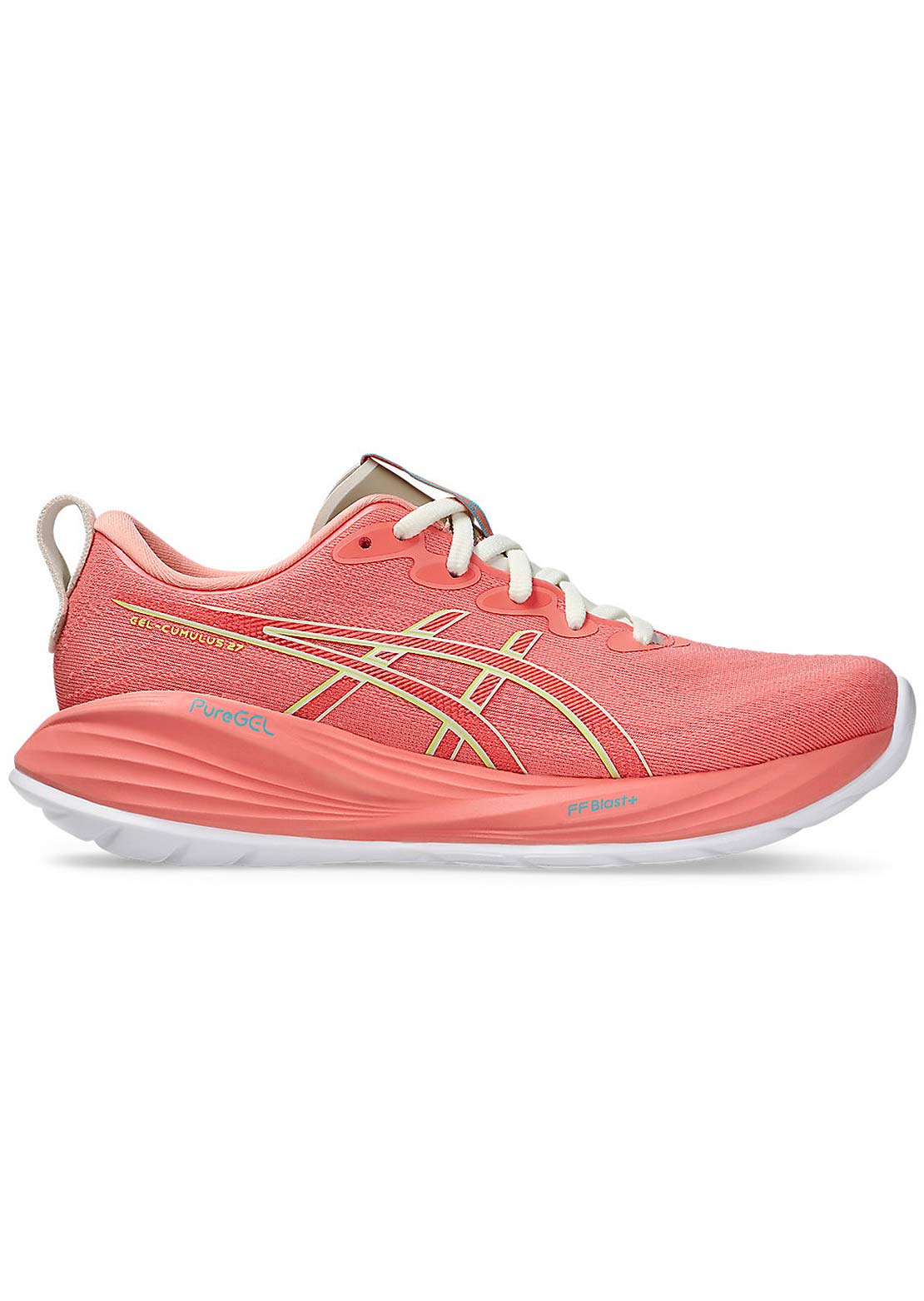 Asics Women's Gel-Cumulus 27 Running Shoes Guava/Lime Green