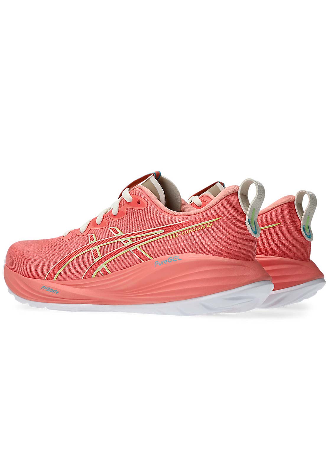 Asics Women's Gel-Cumulus 27 Running Shoes Guava/Lime Green