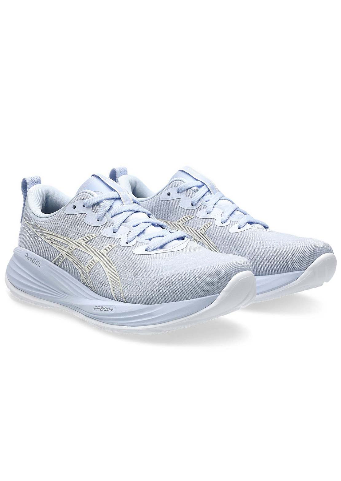 Asics Women's Gel-Cumulus 27 Running Shoes Blue Fade/White