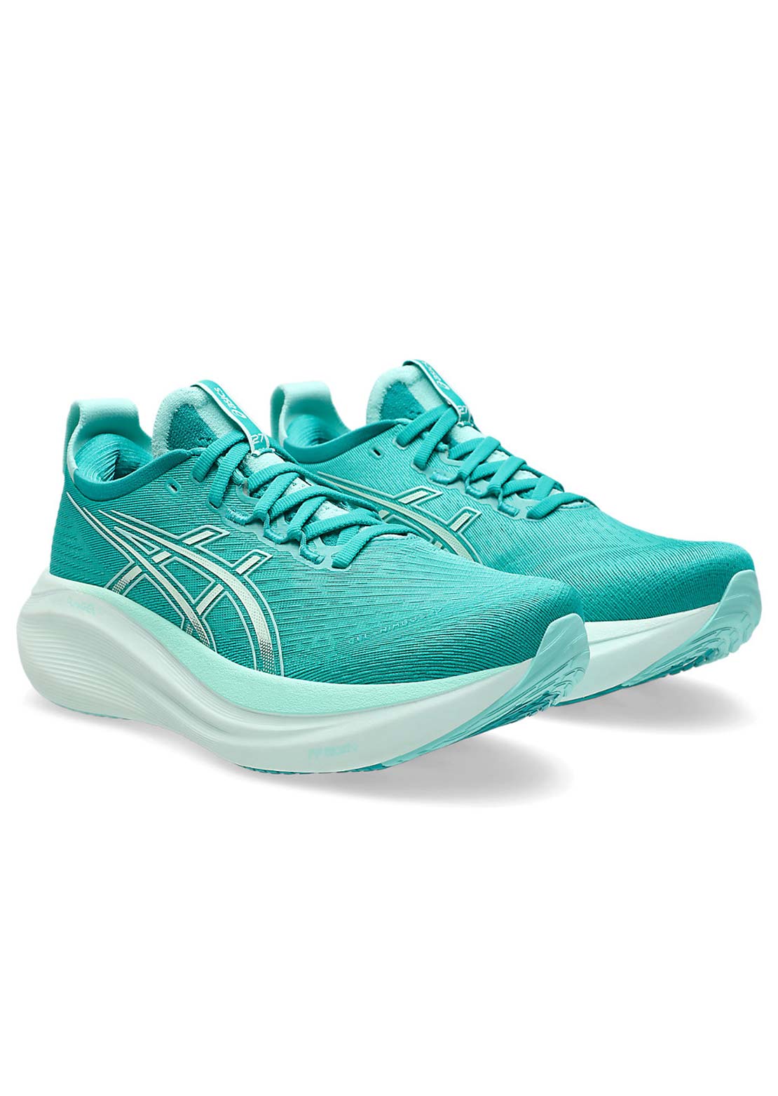 Asics Women&#39;s Gel-Nimbus 27 Running Shoes Wave Teal/Illuminate Mint