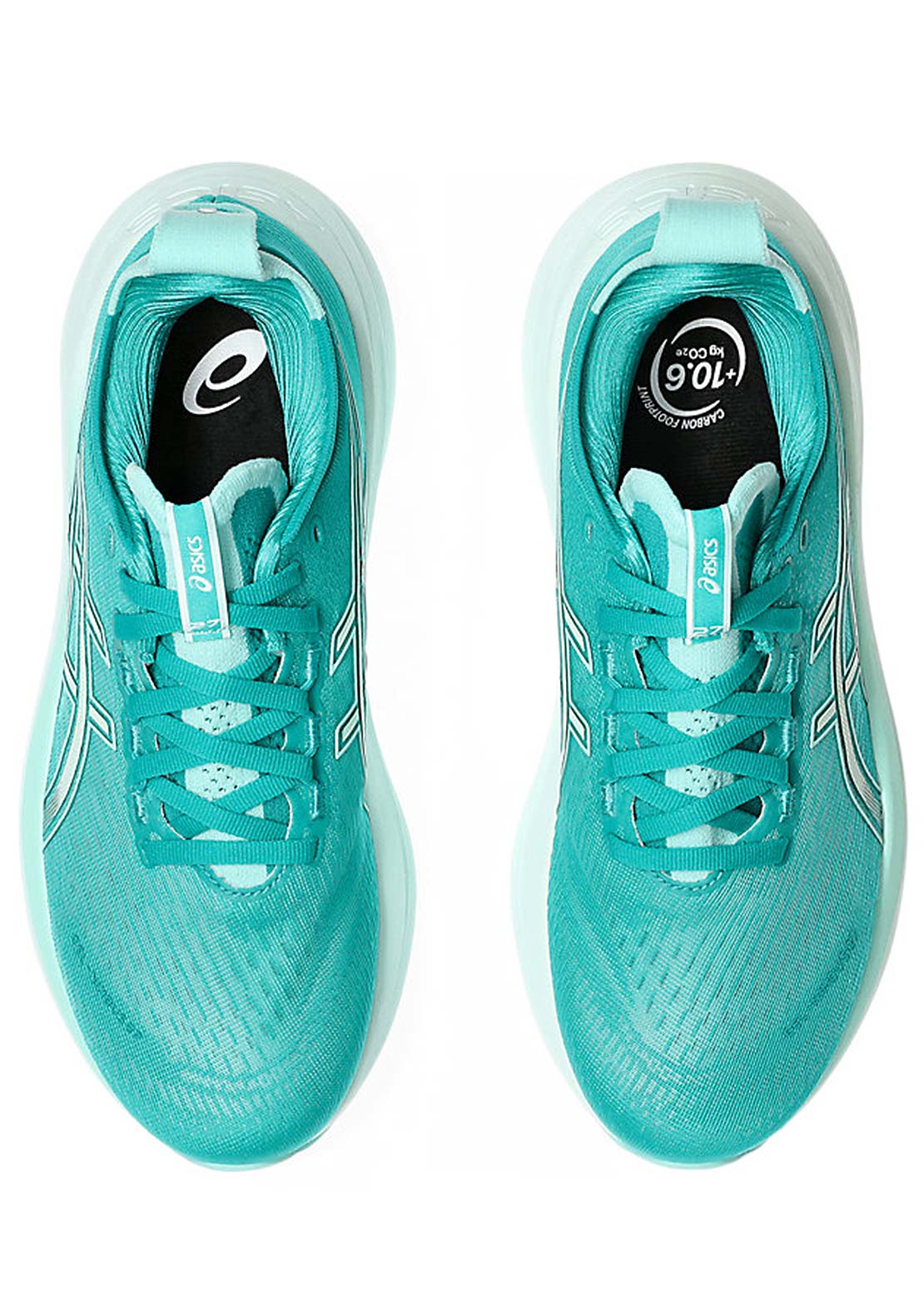 Asics Women&#39;s Gel-Nimbus 27 Running Shoes Wave Teal/Illuminate Mint
