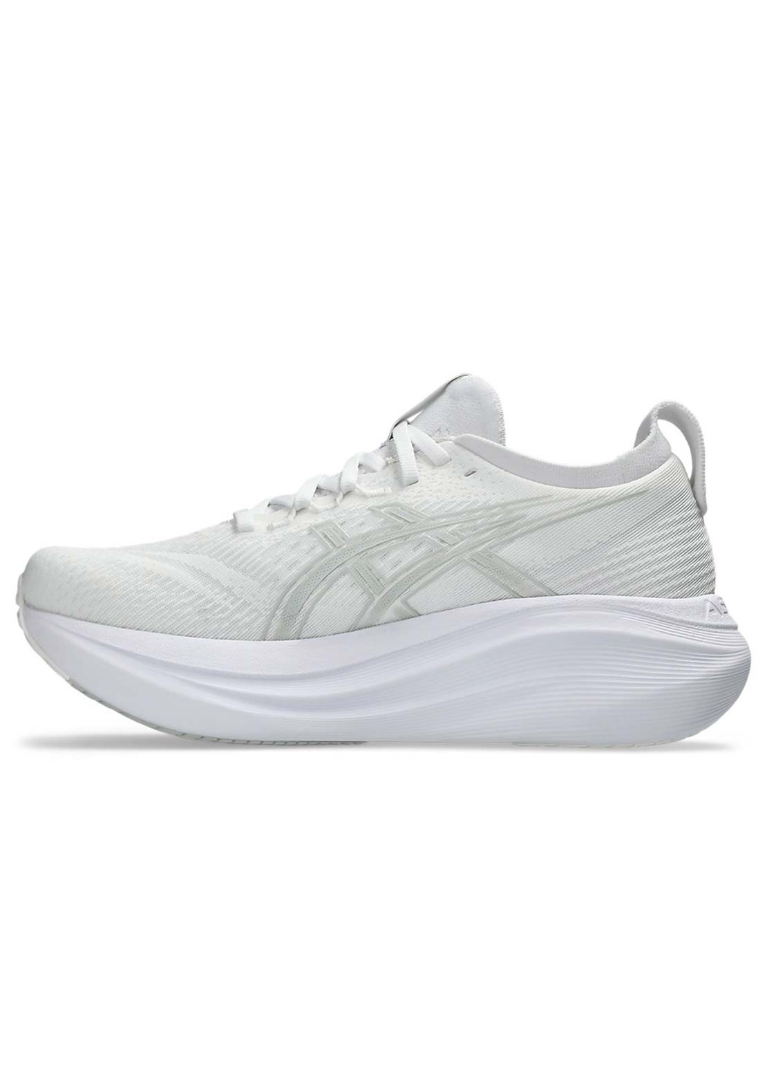 Asics Women&#39;s Gel-Nimbus 27 Running Shoes White/Glacier Grey