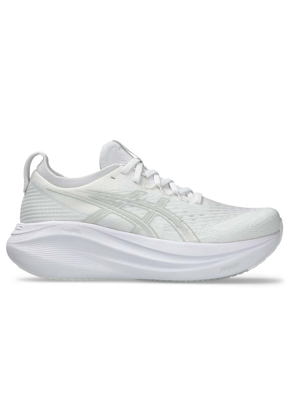 Asics Women&#39;s Gel-Nimbus 27 Running Shoes White/Glacier Grey