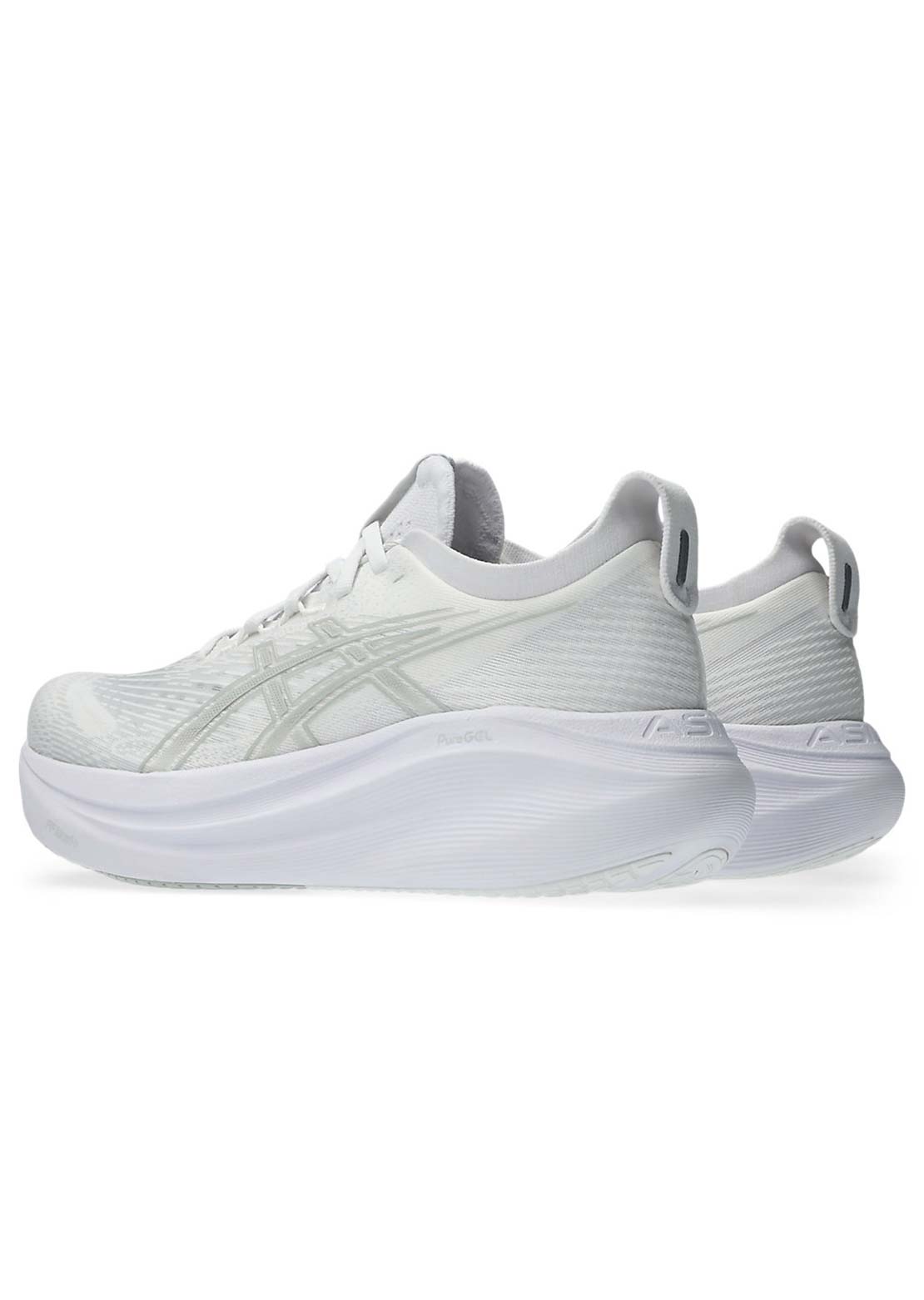 Asics Women&#39;s Gel-Nimbus 27 Running Shoes White/Glacier Grey