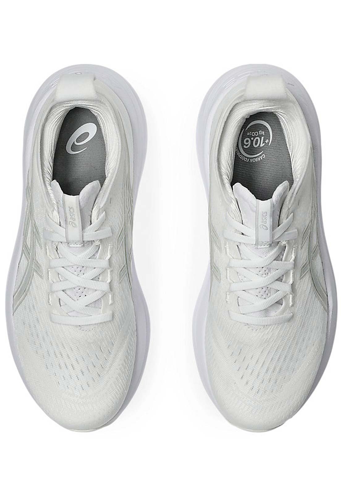Asics Women&#39;s Gel-Nimbus 27 Running Shoes White/Glacier Grey