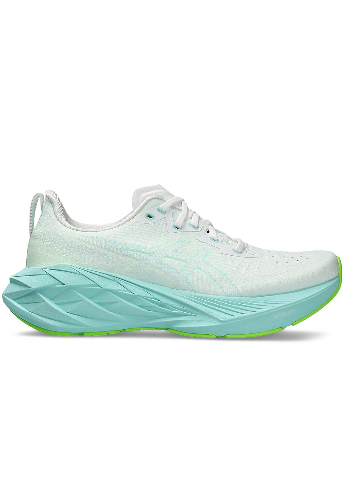 Asics Women&#39;s Novablast 4 Running Shoes White/Illuminate Mint