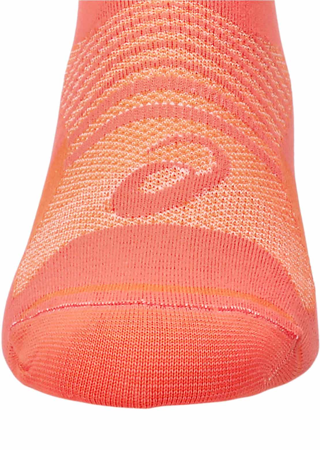 Asics Women's Quick Lyte Plus 3 Pack Socks Coral Reef/Nova Orange