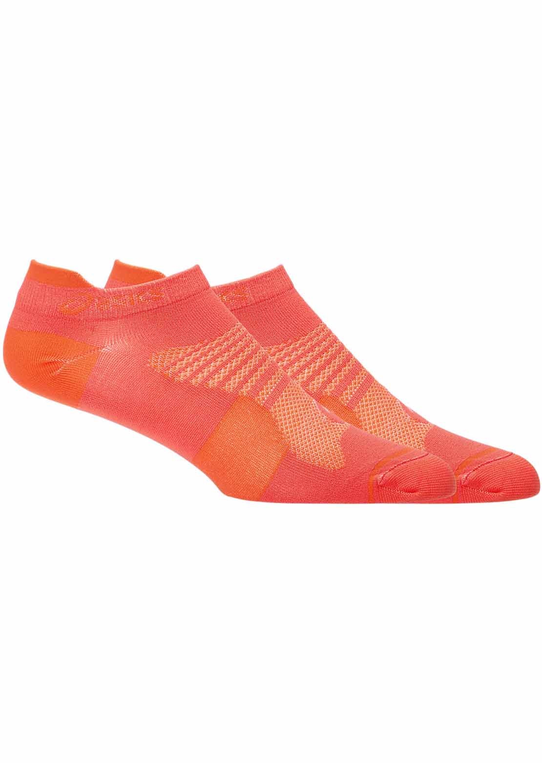 Asics Women's Quick Lyte Plus 3 Pack Socks Coral Reef/Nova Orange