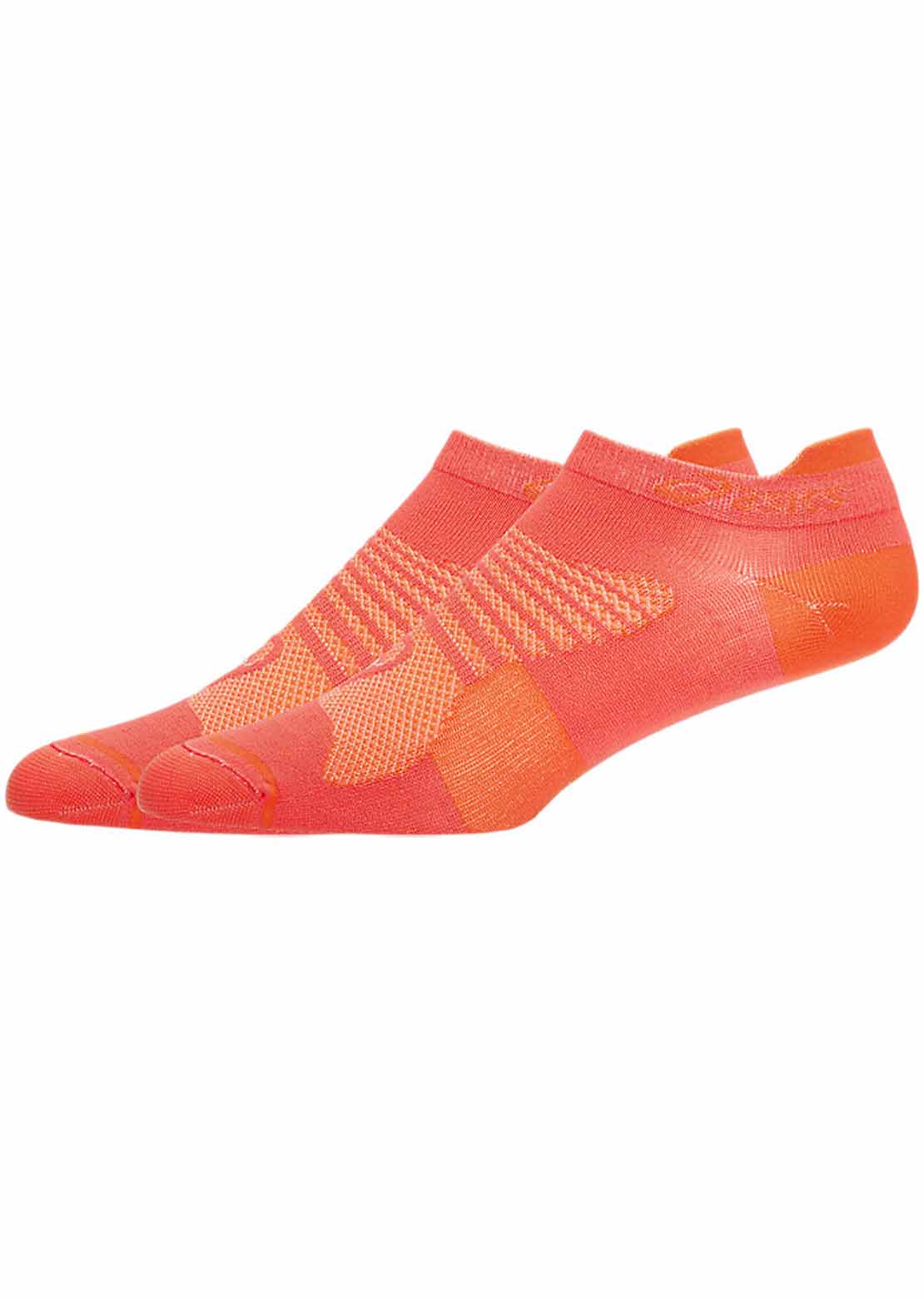 Asics Women's Quick Lyte Plus 3 Pack Socks Coral Reef/Nova Orange