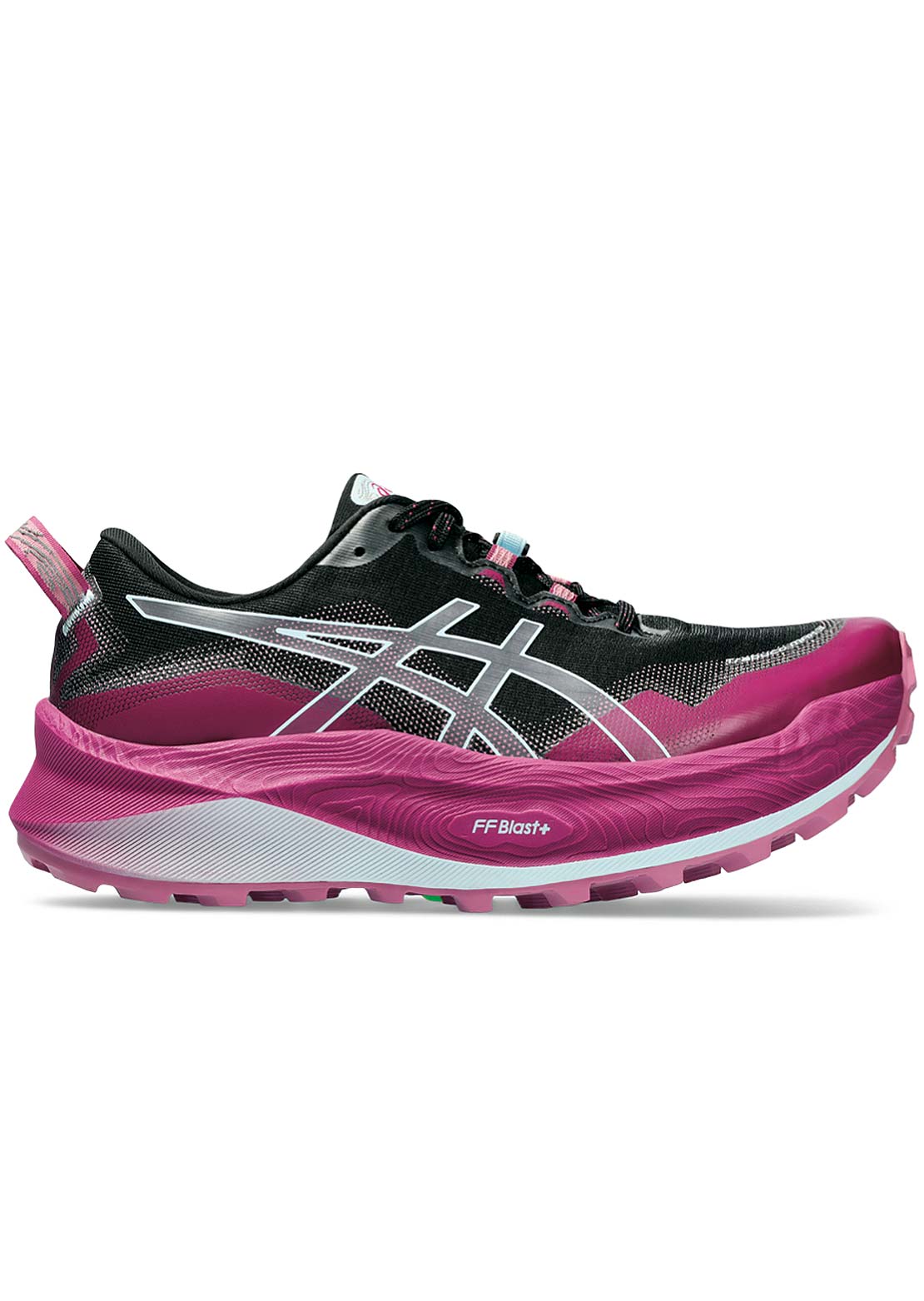 Asics Women&#39;s Trabuco Max 3 Running Shoes Black/Light Blue