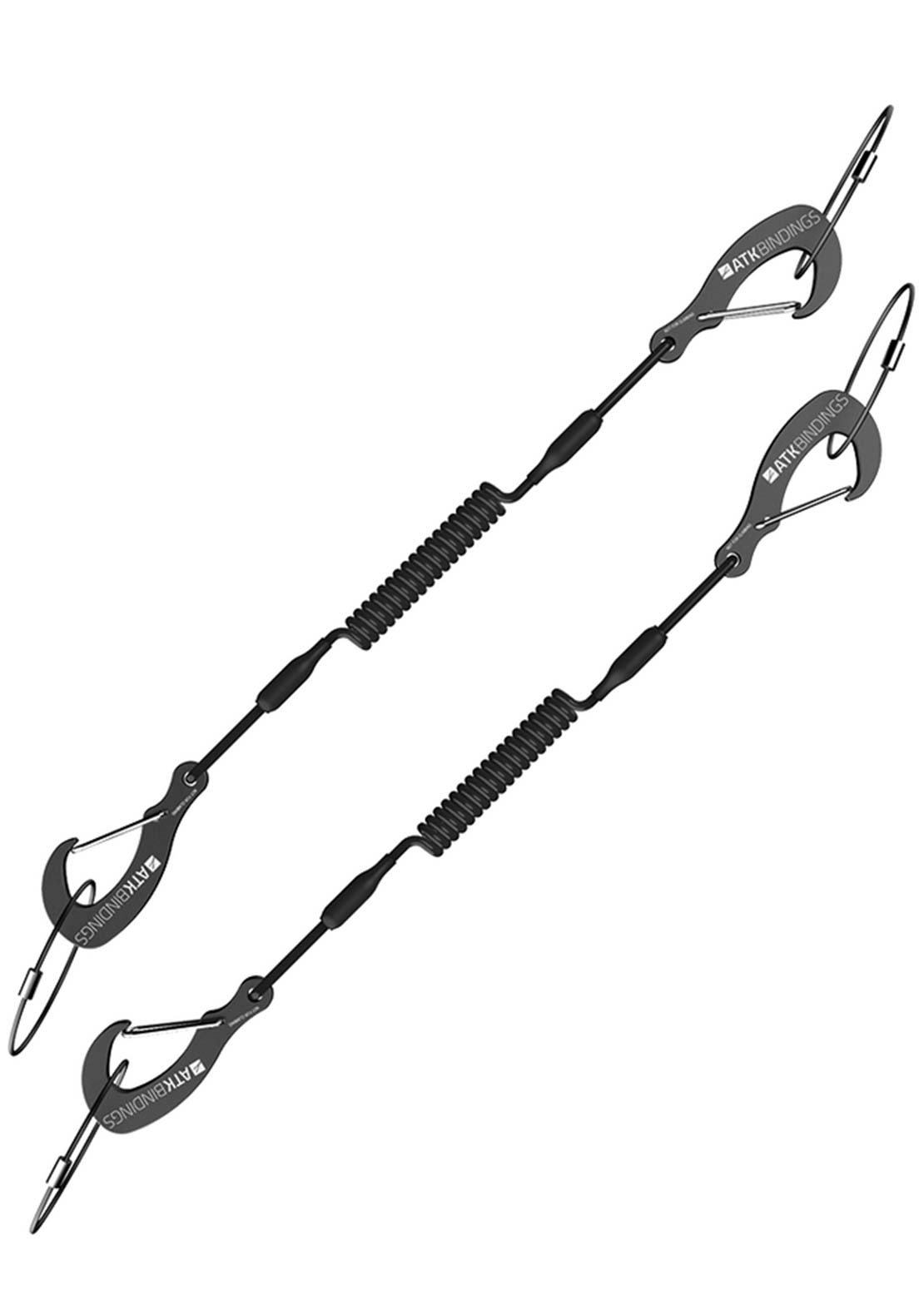 ATK Unisex Kevlar Core Leash Double Carabiner Black