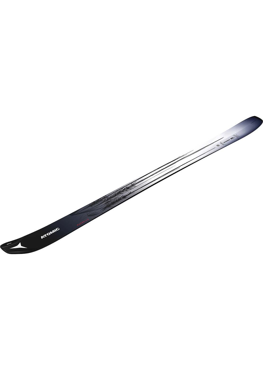 Atomic Unisex Maverick 95 TI Ski Black/White/Red