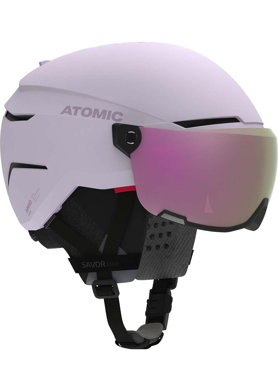 Atomic Unisex Savor AMID Visor HD Ski Helmet Concrete
