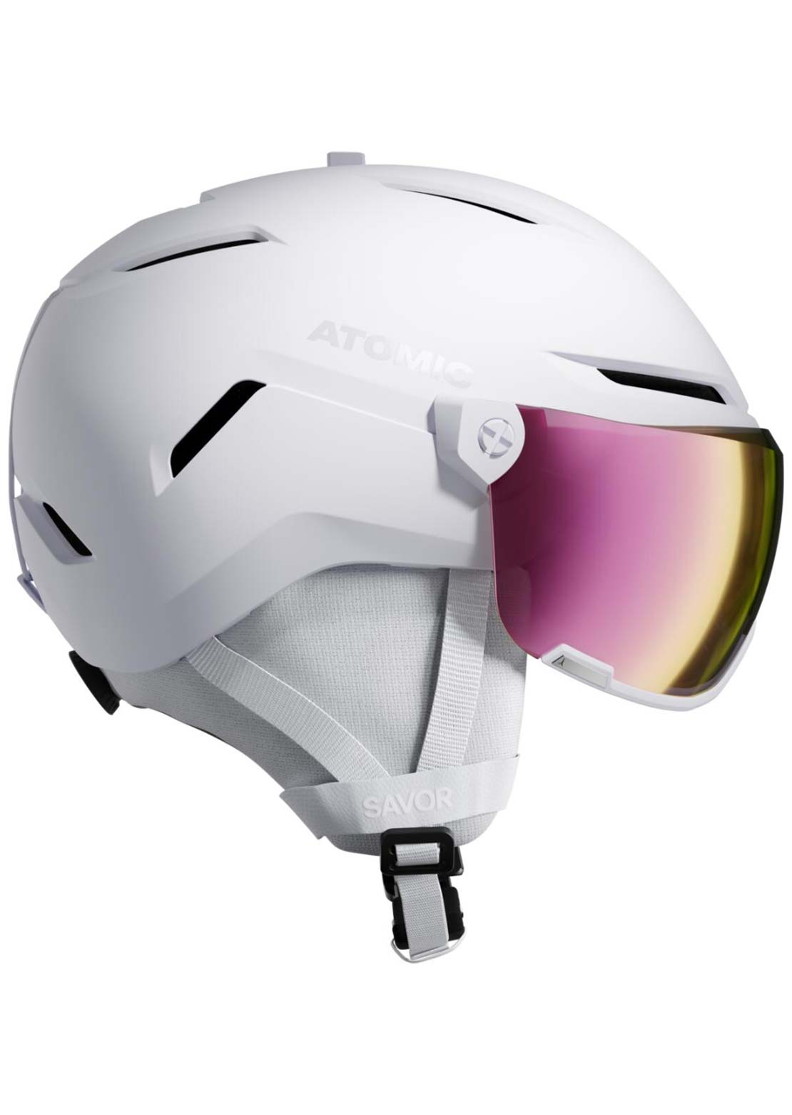 Atomic Unisex Savor Visor HD Ski Helmet White Heather