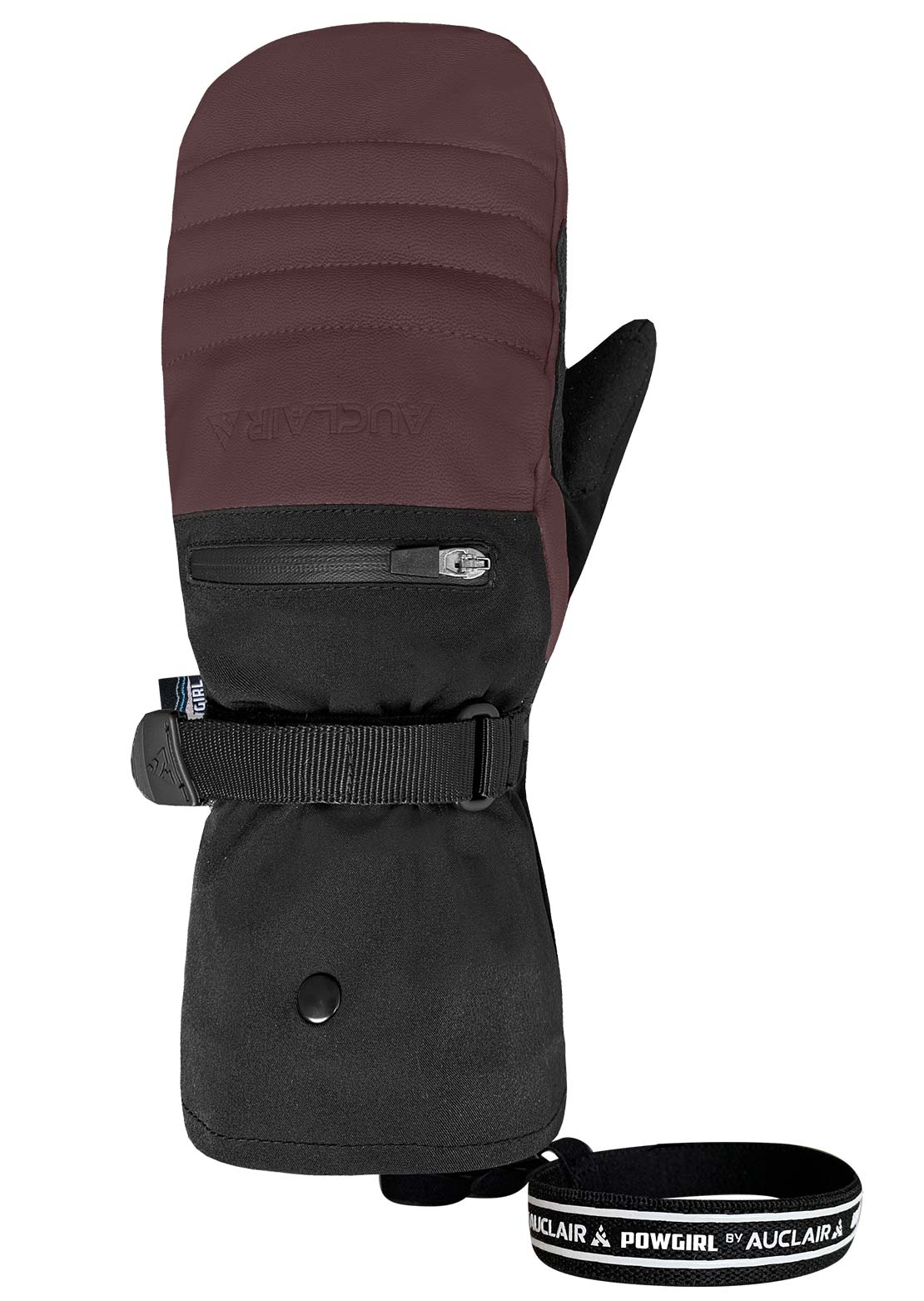 Auclair Women's A-Peak 2-In-1 Mitts Burgundy/Black