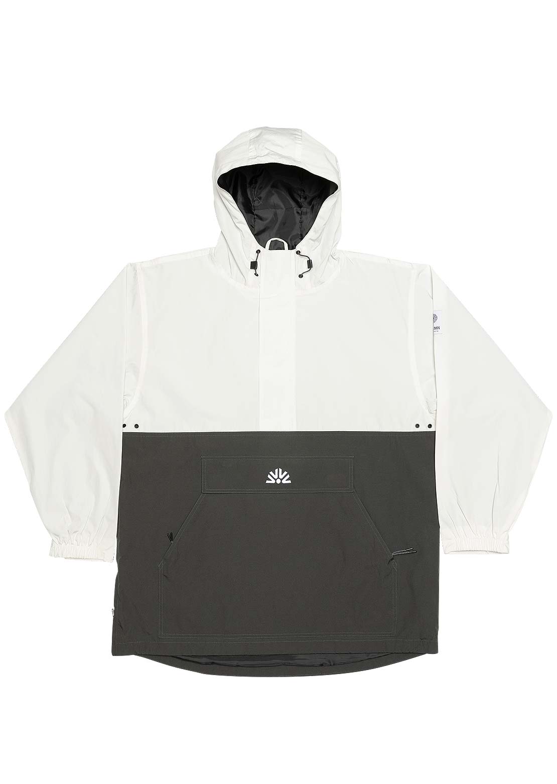 Autumn Men's Cascade Anorak Jacket White/Grey