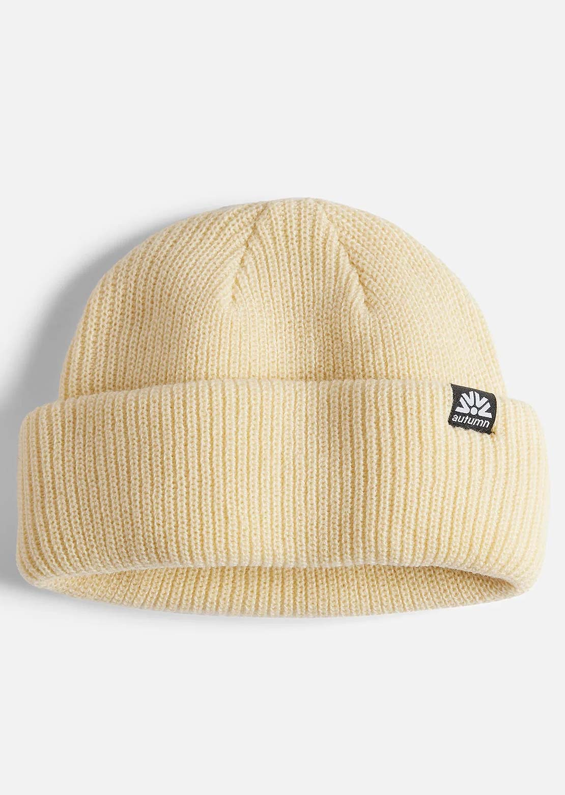 Autumn Men's Double Roll Beanie Eggshell