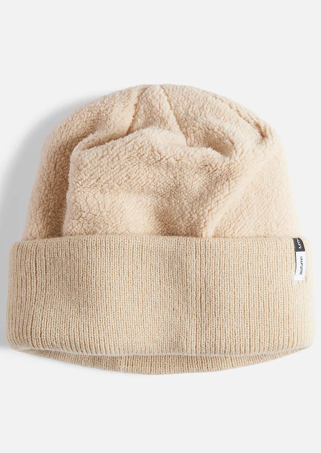 Autumn Men's Reverse Fleece Beanie Natural