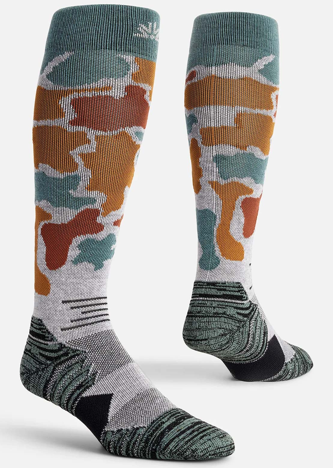 Autumn Men's Service Duck Camo Snow Socks Grey