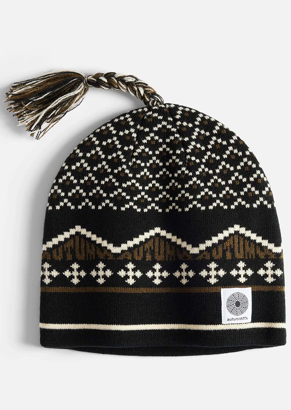 Autumn Men's Tassle Beanie Black