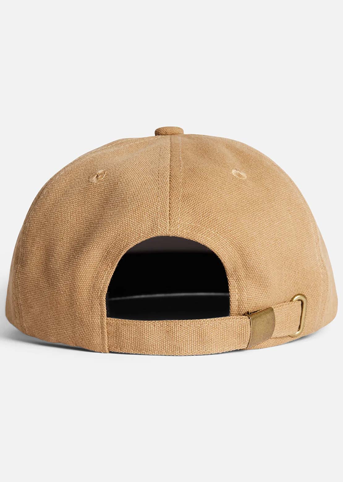 Autumn Men's Washed Canvas Strapback Cap Light Brown