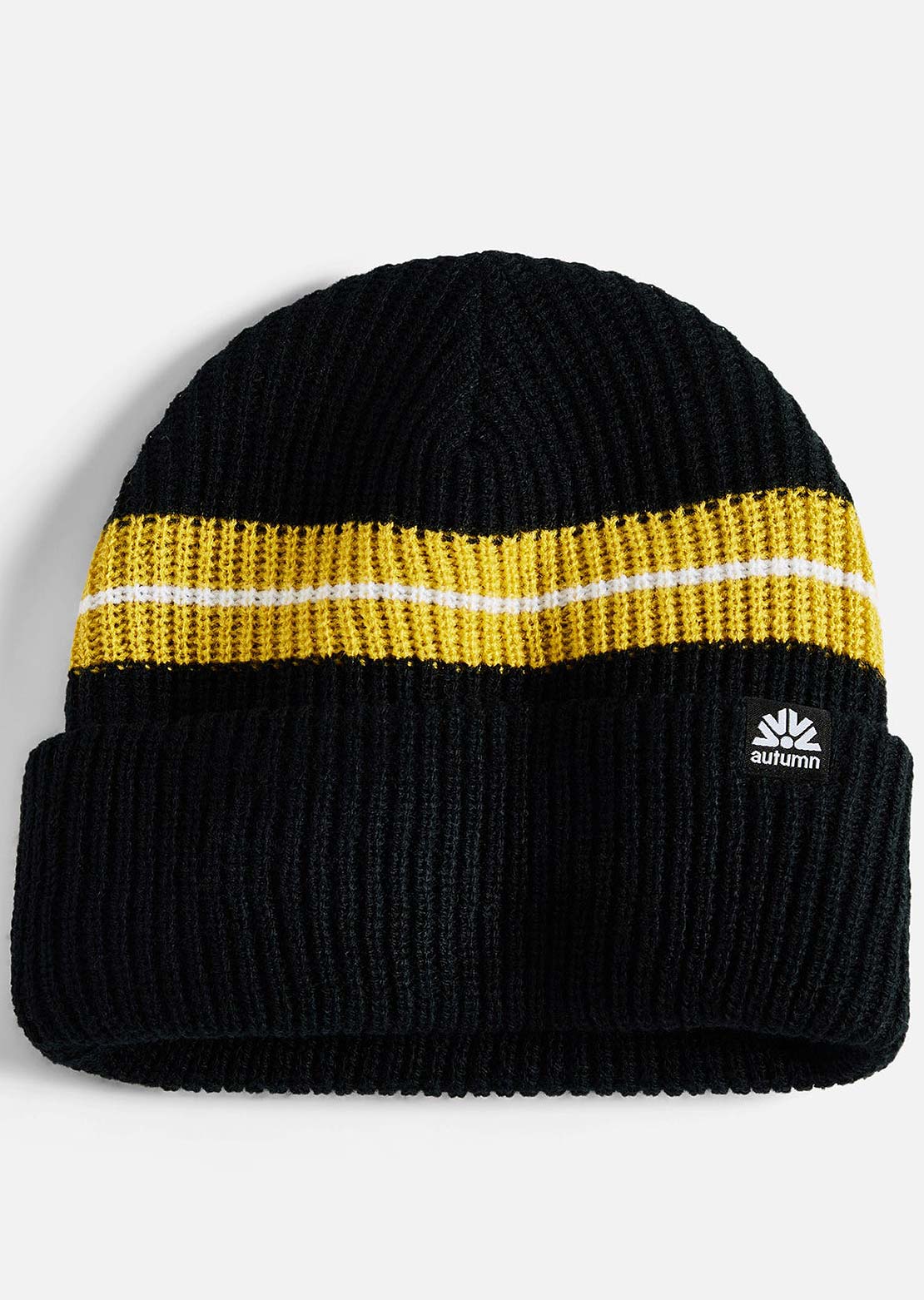 Autumn Unisex Simple Horizon Beanie Black