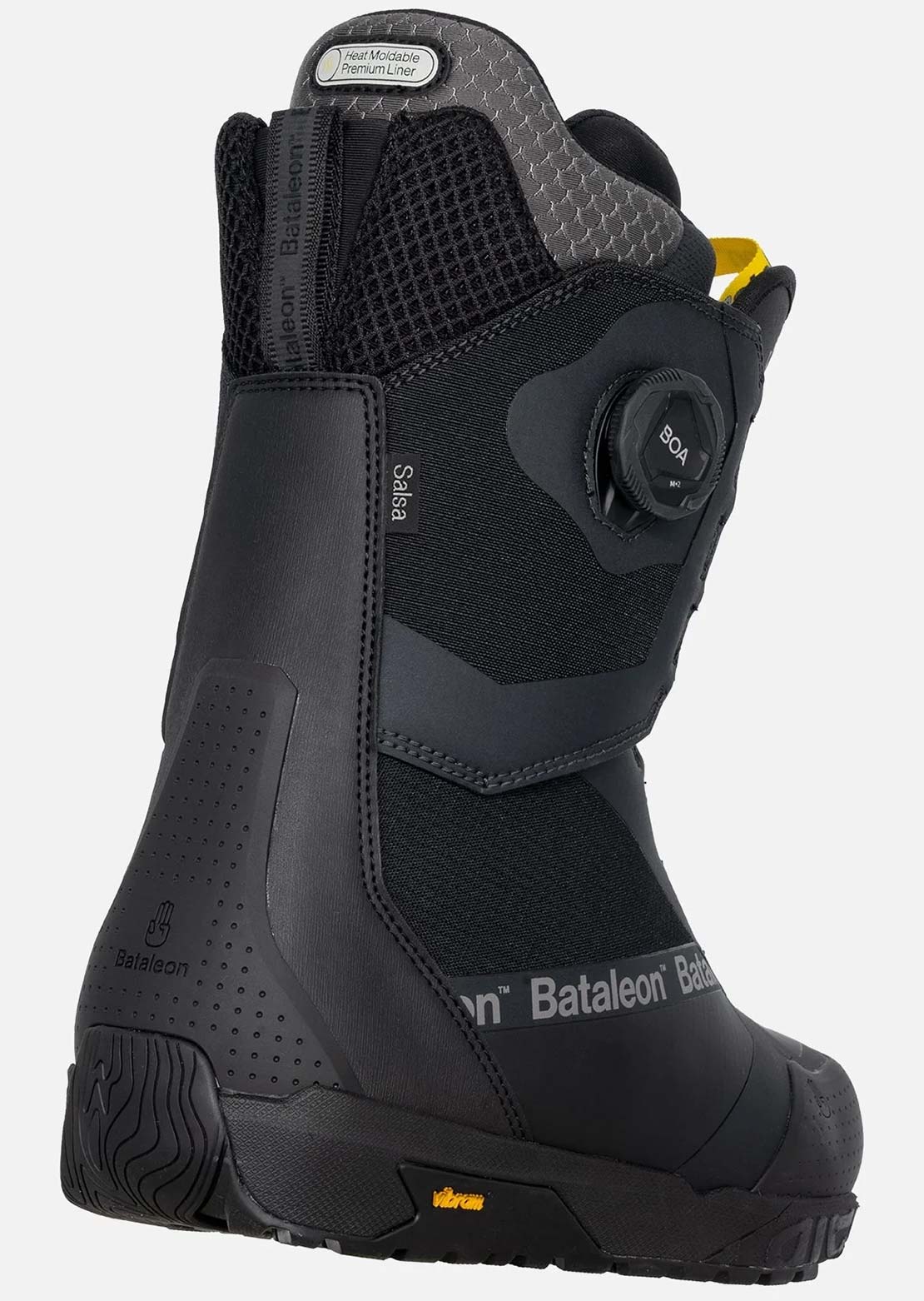 Bataleon Men's Salsa Double BOA Snowboard Boots Black