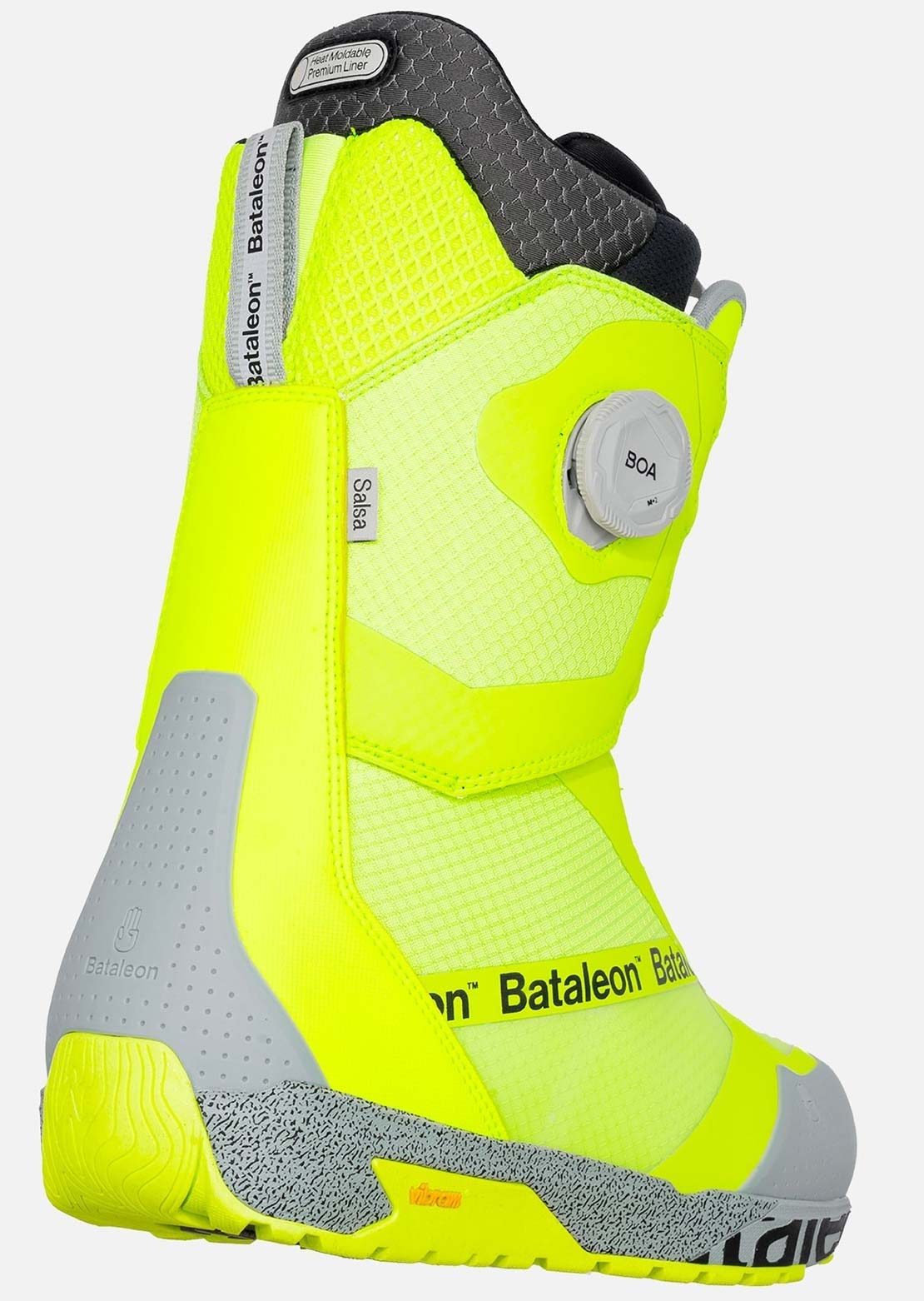 Bataleon Men's Salsa Double BOA Snowboard Boots Neon