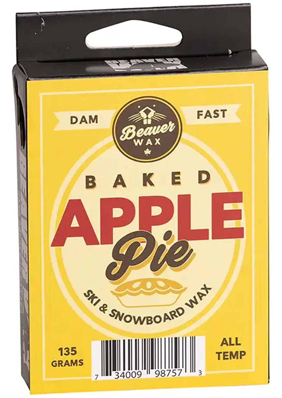 Beaver Wax Unisex Scented All Temp Snow Wax Baked Apple Pie