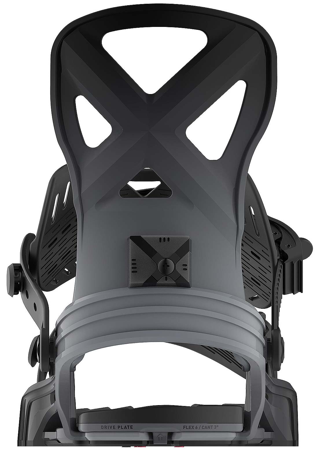 Bent Metal Anvil Snowboard Bindings Black/Grey