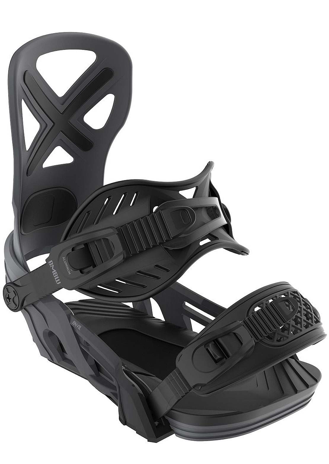 Bent Metal Anvil Snowboard Bindings Black/Grey
