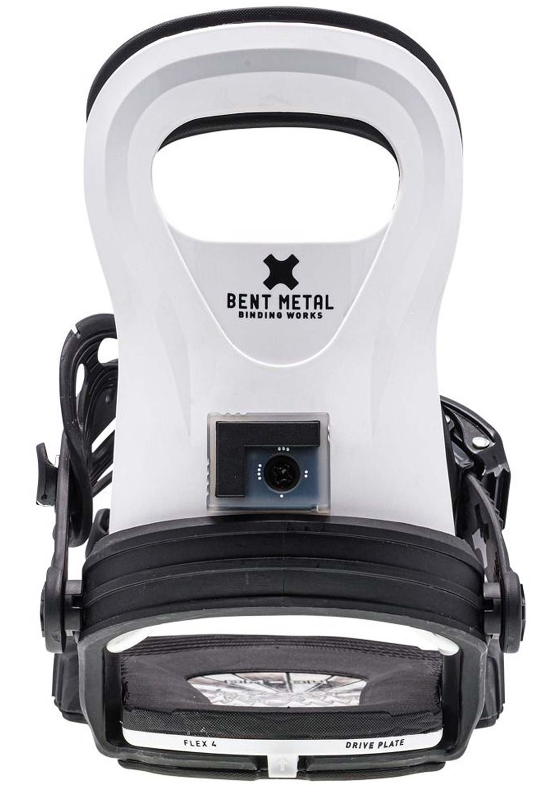 Bent Metal Junior BMX Snowboard Bindings Black/White