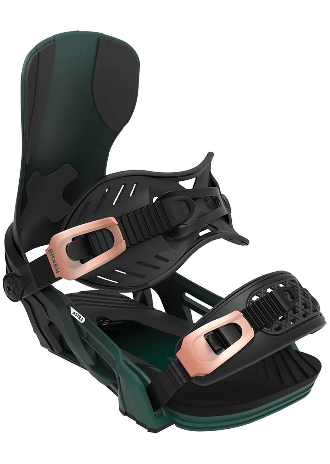 Bent Metal Unisex Airstra Snowboard Bindings Black/Green