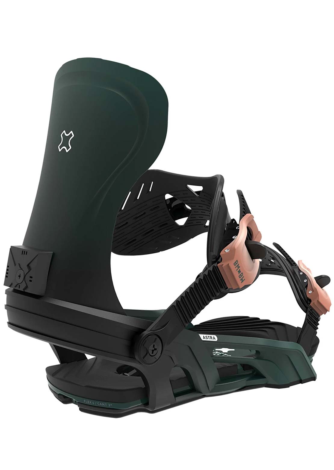 Bent Metal Unisex Airstra Snowboard Bindings Black/Green