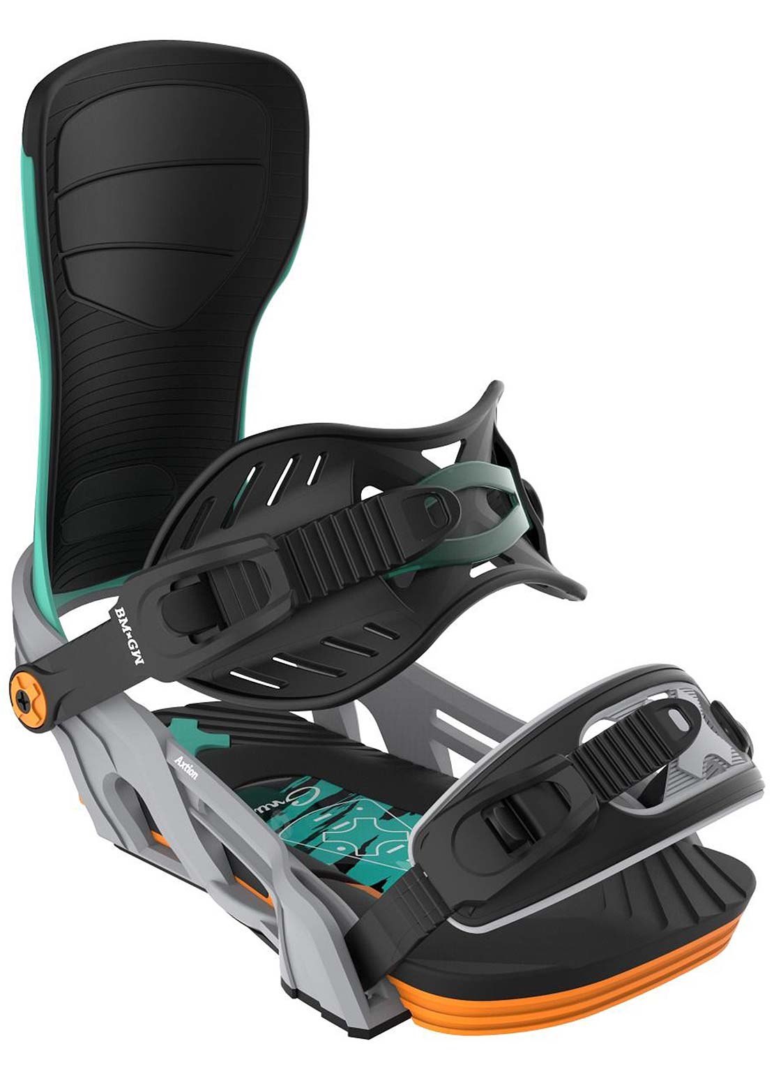 Bent Metal Unisex Axtion Snowboard Bindings Grey Green